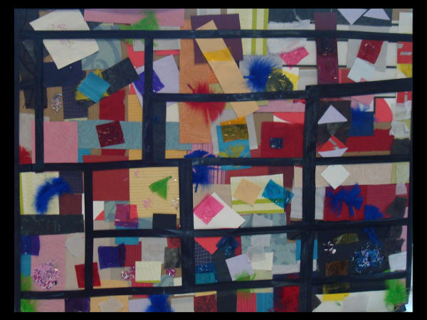 Tableau collectif Mondrian